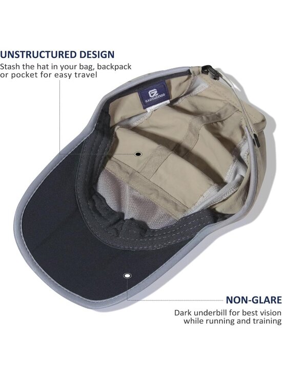 〽️Women Khaki Reflective Folding Hat Design UPF 50+ Sun Protection Sport Hats main image 4